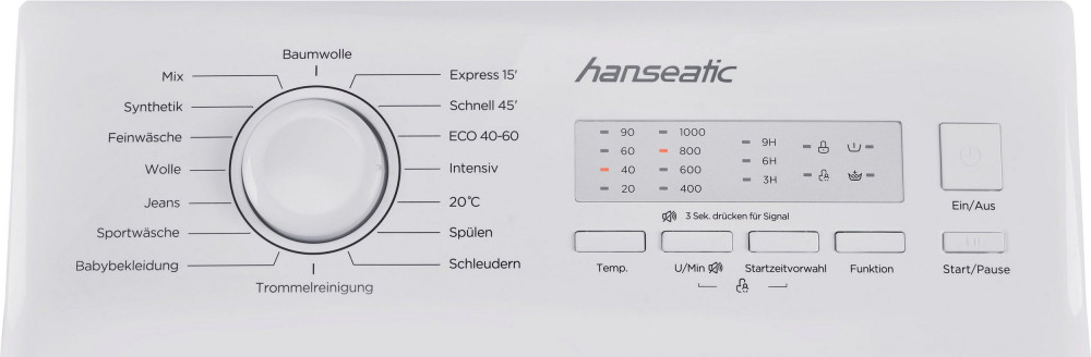 Hanseatic HTW510D szépséghibás felültöltős outlet mosógép