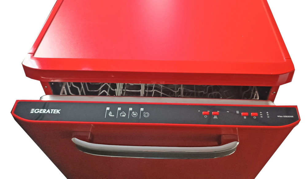 Geratek GS6200R szépséghibás piros 12 terítékes retro mosogatógép